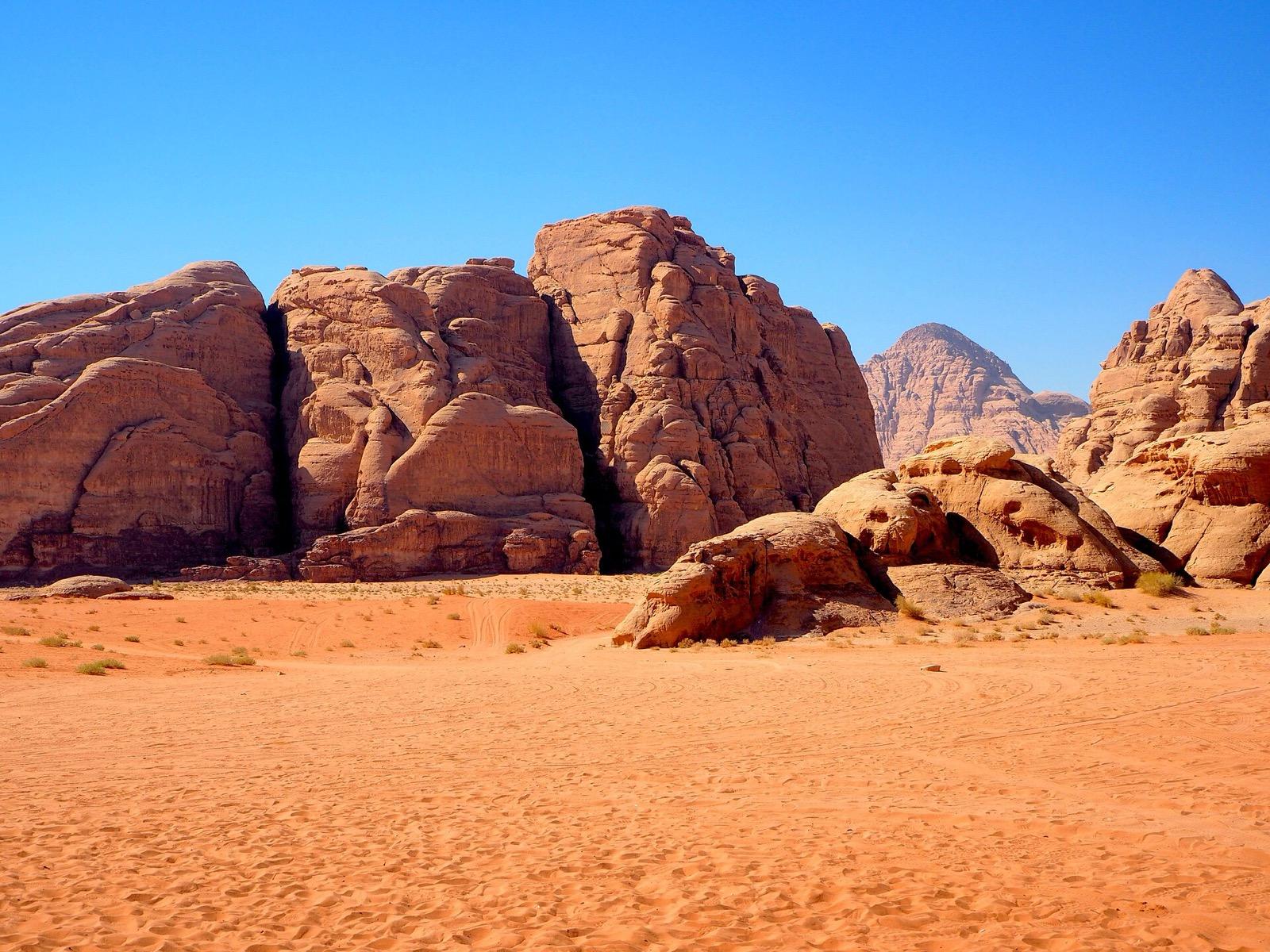 Desert landscape in Jordan
