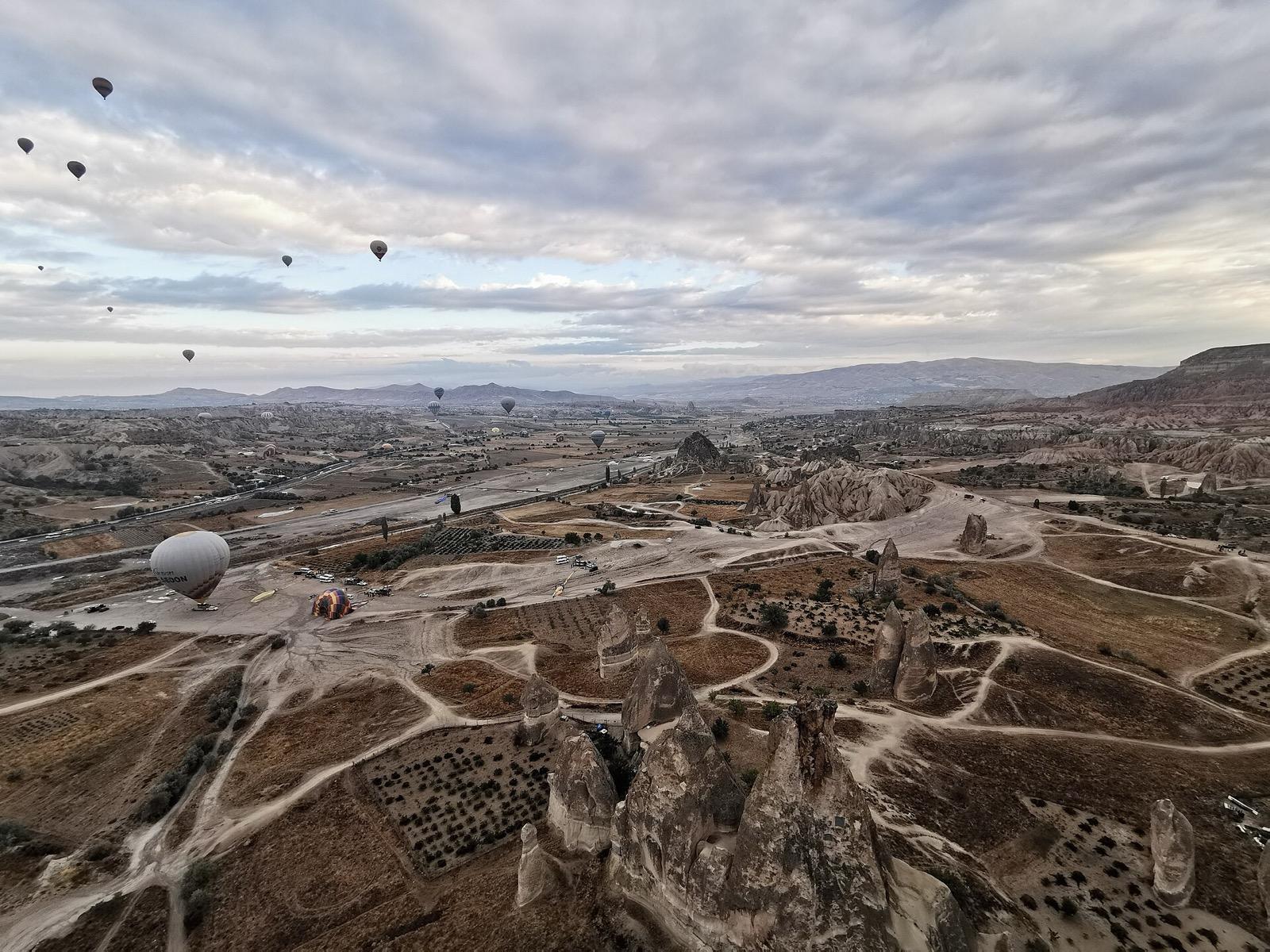 Coastline and city skyline in Turkey